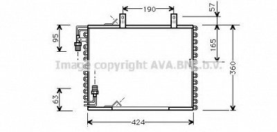AVA QUALITY COOLING bw5147 -  Конденсатор, кондиционер